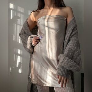 Shareen collections Australia strapless satin dress S